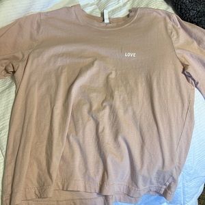 H and M pink t shirt